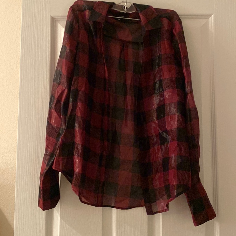 PAIGE sparkly button down shirt